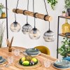 Koyoto Hanglamp, Kogellampje, Hanglamp Natuurlijke kleuren, Zwart, 4-lichts