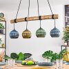 Koyoto Hanglamp, Kogellampje, Hanglamp Natuurlijke kleuren, Zwart, 4-lichts
