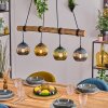 Koyoto Hanglamp, Kogellampje, Hanglamp Natuurlijke kleuren, Zwart, 4-lichts
