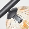 Koyoto Plafondlamp, Kogellampje Amber, Duidelijk, 6-lichts