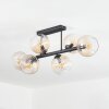 Koyoto Plafondlamp, Kogellampje Amber, Duidelijk, 6-lichts