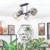 Koyoto Plafondlamp, Kogellampje Amber, Duidelijk, Rookkleurig, 6-lichts