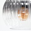 Koyoto Plafondlamp, Kogellampje Amber, Duidelijk, Rookkleurig, 6-lichts