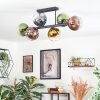 Koyoto Plafondlamp, Kogellampje Blauw, Goud, Groen, Duidelijk, Koperkleurig, 6-lichts