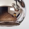 Koyoto Plafondlamp, Kogellampje Chroom, Rookkleurig, 5-lichts