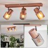 Nelar Plafondlamp, Plafondspot Brons, Chroom, 3-lichts