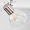 Saire Plafondlamp, Plafondspot Chroom, Nikkel mat, 4-lichts