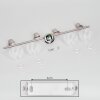 Saire Plafondlamp, Plafondspot Chroom, Nikkel mat, 4-lichts