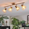 Saire Plafondlamp, Plafondspot Chroom, Messing, 4-lichts