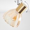 Saire Plafondlamp, Plafondspot Chroom, Messing, 4-lichts