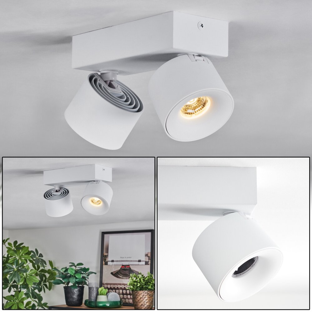 Narel Plafondlamp, Plafondspot LED Wit, 2-lichts main product photo