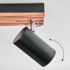 Orlan Plafondlamp, Plafondspot Chroom, Natuurlijke kleuren, Zwart, 3-lichts