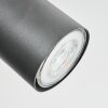 Orlan Plafondlamp, Plafondspot Chroom, Natuurlijke kleuren, Zwart, 4-lichts