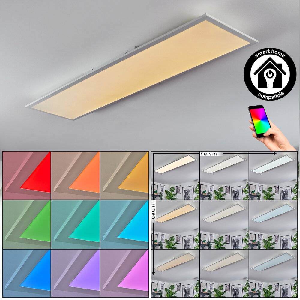 Orain Plafondlamp, Paneel LED Wit, 1-licht main product photo