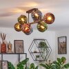 Koyoto Plafondlamp, Kogellampje Blauw, Goud, Groen, Koperkleurig, 8-lichts