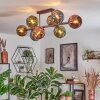 Koyoto Plafondlamp, Kogellampje Blauw, Goud, Groen, Koperkleurig, 8-lichts