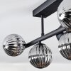 Chehalis Plafondlamp, Kogellampje Zwart, 5-lichts