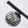 Chehalis Plafondlamp, Kogellampje Zwart, 5-lichts