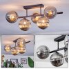 Chehalis Plafondlamp, Kogellampje Zwart, 5-lichts