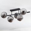 Chehalis Plafondlamp, Kogellampje Zwart, 5-lichts