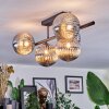 Chehalis Plafondlamp, Kogellampje Zwart, 5-lichts
