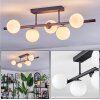 Chehalis Plafondlamp, Kogellampje Zwart, 5-lichts
