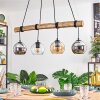 Koyoto Hanglamp, Kogellampje, Hanglamp Natuurlijke kleuren, Zwart, 4-lichts
