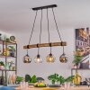 Koyoto Hanglamp, Kogellampje, Hanglamp Natuurlijke kleuren, Zwart, 4-lichts