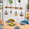 Koyoto Hanglamp, Kogellampje, Hanglamp Natuurlijke kleuren, Zwart, 4-lichts