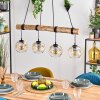 Ripoll Hanglamp, Kogellampje, Hanglamp Natuurlijke kleuren, Zwart, 4-lichts