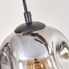 Ripoll Hanglamp, Kogellampje, Hanglamp Natuurlijke kleuren, Zwart, 4-lichts
