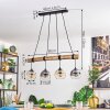Ripoll Hanglamp, Kogellampje, Hanglamp Natuurlijke kleuren, Zwart, 4-lichts