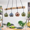 Koyoto Hanglamp, Kogellampje, Hanglamp Natuurlijke kleuren, Zwart, 4-lichts