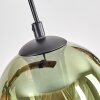Koyoto Hanglamp, Kogellampje, Hanglamp Natuurlijke kleuren, Zwart, 4-lichts