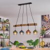 Koyoto Hanglamp, Kogellampje, Hanglamp Natuurlijke kleuren, Zwart, 4-lichts