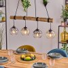 Koyoto Hanglamp, Kogellampje, Hanglamp Natuurlijke kleuren, Zwart, 4-lichts