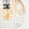 Ripoll Plafondlamp, Kogellampje Amber, Duidelijk, Rookkleurig, 6-lichts