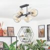 Ripoll Plafondlamp, Kogellampje Amber, Duidelijk, 6-lichts
