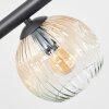 Ripoll Plafondlamp, Kogellampje Amber, Duidelijk, 6-lichts