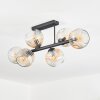 Ripoll Plafondlamp, Kogellampje Amber, Duidelijk, 6-lichts