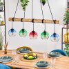 Koyoto Hanglamp, Kogellampje, Hanglamp Natuurlijke kleuren, Zwart, 5-lichts