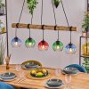 Koyoto Hanglamp, Kogellampje, Hanglamp Natuurlijke kleuren, Zwart, 5-lichts