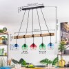 Koyoto Hanglamp, Kogellampje, Hanglamp Natuurlijke kleuren, Zwart, 5-lichts