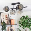 Ripoll Plafondlamp, Kogellampje Chroom, Duidelijk, Rookkleurig, 5-lichts