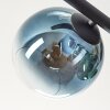 Koyoto Plafondlamp, Kogellampje Blauw, Goud, Groen, Duidelijk, 5-lichts