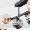 Chehalis Plafondlamp, Kogellampje Zwart, 5-lichts
