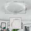 Peran Plafondlamp LED Wit, 1-licht