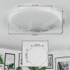 Peran Plafondlamp LED Wit, 1-licht