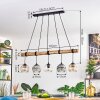 Ripoll Hanglamp, Kogellampje, Hanglamp Natuurlijke kleuren, Zwart, 5-lichts