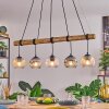Ripoll Hanglamp, Kogellampje, Hanglamp Natuurlijke kleuren, Zwart, 5-lichts